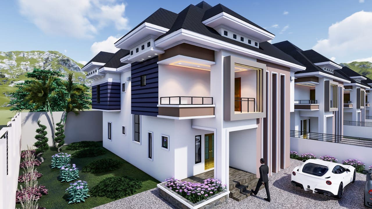 200sqm 4 Bedroom detached duplex with a BQ